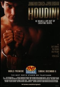3k434 HOUDINI tv poster '98 Johnathon Schaech in the title role as the legendary magician!