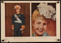 3k319 JUAN PERON/EVA PERON 15x21 Argentinean special '60s great images of the popular couple!