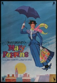3k323 MARY POPPINS 2 24x35 specials '64 Julie Andrews & Dick Van Dyke in Disney's musical classic!