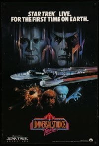 3k337 STAR TREK 27x40 special '88 Universal Studios, live for the first time on earth!