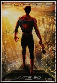 3k883 SPIDER-MAN 2 printer's test teaser 1sh '04 image of Tobey Maguire in the title role, Choice!