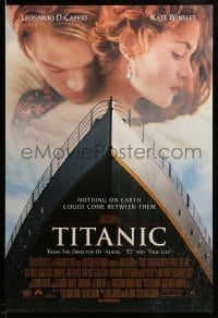 3k953 TITANIC style A revised int'l DS 1sh '97 Leonardo DiCaprio, Kate Winslet, James Cameron!