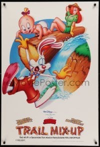 3k962 TRAIL MIX-UP DS 1sh '93 cartoon art Roger Rabbit, Baby Herman, Jessica Rabbit!