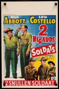 3m025 BUCK PRIVATES Belgian R50s Bud Abbott & Lou Costello, plus The Andrews Sisters!