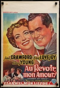 3m063 GOODBYE MY FANCY Belgian '51 no one holds a candle to Joan Crawford & Robert Young!