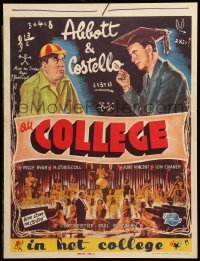 3m072 HERE COME THE CO-EDS Belgian '50 Bud Abbott & Lou Costello are loose in a girls' school!