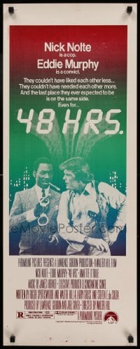 3m402 48 HRS. insert '82 Nick Nolte is a cop who hates Eddie Murphy who is a convict!