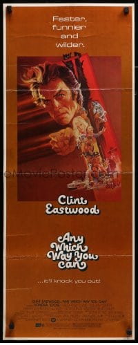 3m418 ANY WHICH WAY YOU CAN insert '80 cool artwork of Clint Eastwood & Clyde by Bob Peak!