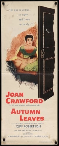 3m421 AUTUMN LEAVES insert '56 Cliff Robertson was young & eager and Joan Crawford was lonely!
