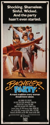 3m426 BACHELOR PARTY insert '84 wild wacky image of hard partying Tom Hanks & sexy legs!