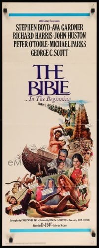3m437 BIBLE insert '67 La Bibbia, John Huston as Noah, Stephen Boyd as Nimrod, Ava Gardner!