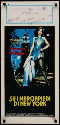 3m208 AMANDA BY NIGHT Italian locandina '82 sexy prostitute Veronica Hart in New York!