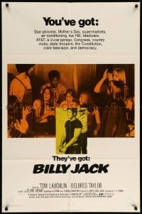 3p086 BILLY JACK 1sh '71 Tom Laughlin, Delores Taylor, most unusual boxoffice success ever!