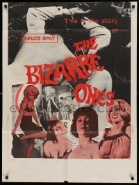 3p090 BIZARRE ONES 27x36 1sh '68 Henri Pachard, Marie Claire, sexy images, this is their story!