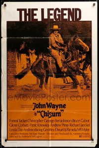 3p144 CHISUM 1sh '70 BIG John Wayne, the legend, the hero, the man, the winner, the western!