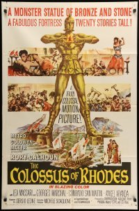 3p154 COLOSSUS OF RHODES 1sh '61 Sergio Leone's Il colosso di Rodi, mythological Greek giant!