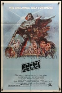 3p234 EMPIRE STRIKES BACK NSS style B 1sh '80 George Lucas sci-fi classic, art by Tom Jung!