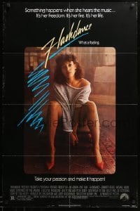 3p269 FLASHDANCE 1sh '83 sexy dancer Jennifer Beals, take your passion and make it happen!