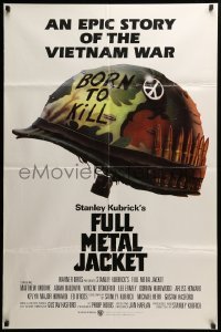 3p299 FULL METAL JACKET int'l 1sh '87 Stanley Kubrick Vietnam War movie, Castle art!