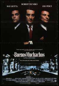 3p335 GOODFELLAS int'l Spanish language 1sh '90 Robert De Niro, Joe Pesci, Liotta, Scorsese classic