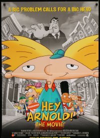 3p381 HEY ARNOLD advance DS 1sh '02 cool image of Nickelodeon cartoon characters!