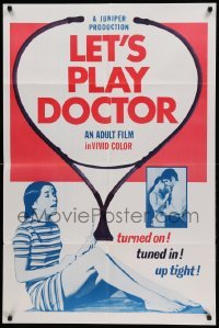 3p472 LET'S PLAY DOCTOR 1sh '64 Nellie Acker, Kai Lie Cohen, turned on and tuned in!