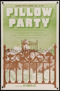3p652 PILLOW PARTY 1sh '60s come one, come all, a full-length feature of flying feathers!