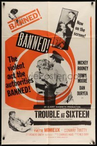3p656 PLATINUM HIGH SCHOOL 1sh R61 the violent act the authorities BANNED, Trouble at Sixteen!
