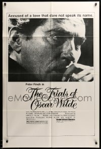 3p933 TRIALS OF OSCAR WILDE 1sh R81 Peter Finch in the title role, Yvonne Mitchell, James Mason