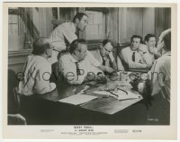 3s019 12 ANGRY MEN 8x10.25 still '57 Henry Fonda drives home his point to the other 11 jurors!