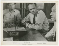 3s020 12 ANGRY MEN 8x10.25 still '57 Jack Warden & Henry Fonda look at Joseph Sweeney by the knife!