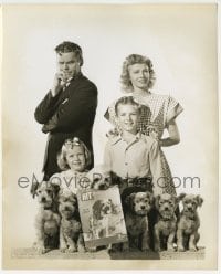 3s049 ARTHUR LAKE/PENNY SINGLETON 8.25x10 still '45 the whole family from Life Without Blondie!
