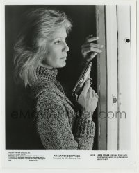 3s055 AVALANCHE EXPRESS 8x10 still '79 great c/u of Linda Evans with gun looking out window!