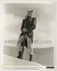 3s075 BEAU GESTE 8.25x10 still '39 best portrait of Legionnaire Gary Cooper with rifle in desert!