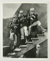 3s076 BEAU GESTE candid 8.25x10 still '39 Gary Cooper, Ray Milland & Robert Preston pose on stairs!