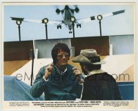3s009 EASY RIDER color 8x10 still '69 Peter Fonda & Dennis Hopper at airport with plane flying over!