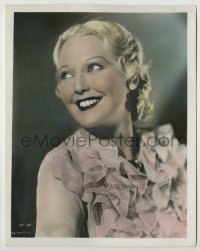 3s001 THELMA TODD color 8x10.25 still '30s head & shoulders smiling portrait of the beautiful star!