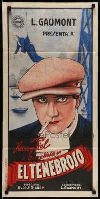3t751 MAN AGAINST MAN Argentinean 14x28 '28 completely different art of smoking Harry Piel, rare!