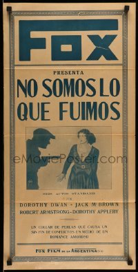 3t789 SQUARE CROOKS Argentinean 14x28 '28 different image of Johnny Mack Brown, Dorothy Dwan, rare
