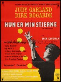 3t406 I COULD GO ON SINGING Danish '64 Judy Garland lights up the lonely stage, Dirk Bogarde!