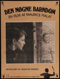 3t418 NAKED CHILDHOOD Danish '79 disturbed orphan boy and girl behind fence, Francois Truffaut!