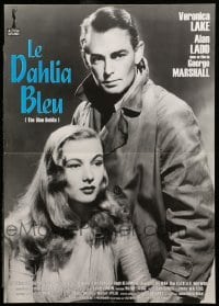 3t598 BLUE DAHLIA French 17x23 R90s different close up of Alan Ladd and sexy Veronica Lake!