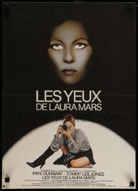 3t609 EYES OF LAURA MARS French 16x22 '78 Irvin Kershner, cool image of psychic Faye Dunaway!