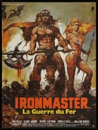 3t621 IRONMASTER French 15x21 '83 Umberto Lenzi's La Guerra del ferro, great sexy art!