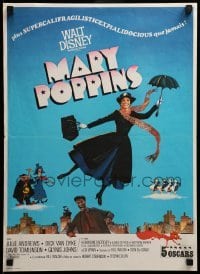 3t637 MARY POPPINS French 16x22 R70s Julie Andrews & Dick Van Dyke in Walt Disney's classic!
