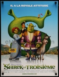 3t650 SHREK THE THIRD French 16x21 '07 cool different image of top characters!