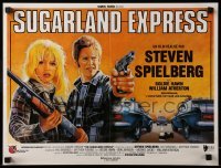 3t658 SUGARLAND EXPRESS French 15x20 R80s Steven Spielberg, Goldie Hawn, cool different Sator art!