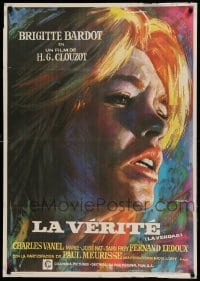 3t190 LA VERITE Spanish '70 Mac Gomez art of sexy Brigitte Bardot, Henri-Georges Clouzot