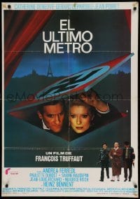 3t192 LAST METRO Spanish '81 Catherine Deneuve, Gerard Depardieu, Francois Truffaut