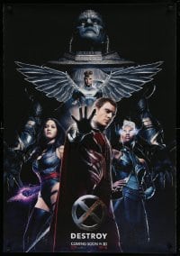 3t036 X-MEN: APOCALYPSE teaser DS Swiss '16 Marvel Comics, Bryan Singer, cool cast image, Destroy!